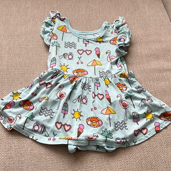 Little Sleepies Other - Little Sleepies Pool Party Twirl Dress with Bodysuit Size 12-18m